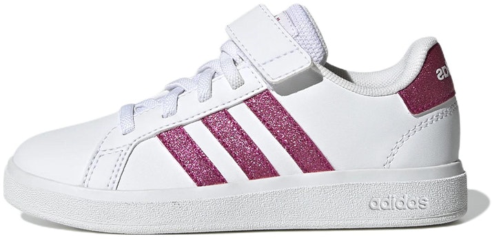 preschool-adidas-grand-court-elastic-lace-and-top-strap-shoes-white-team-real-magenta-gx-7159