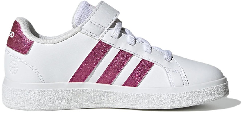 (PS) 阿迪达斯 白/真品洋红 Grand Court 弹性鞋带魔术贴鞋 GX7159 Order (PS) 阿迪达斯 白/真品洋红 Grand Court 弹性鞋带魔术贴鞋 GX7159