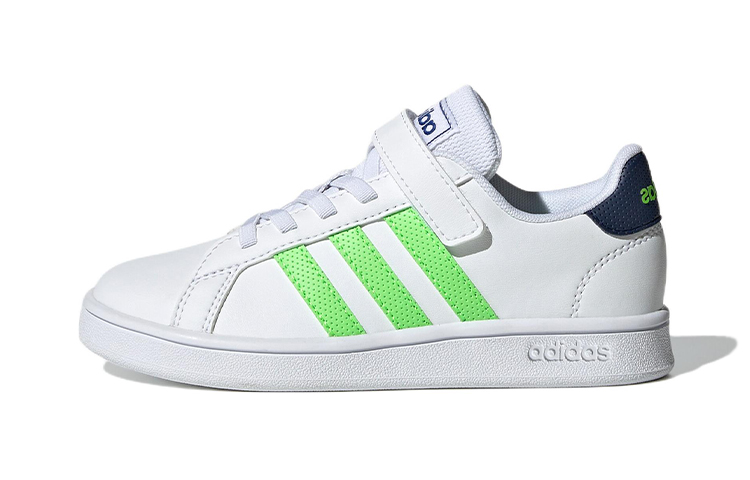 (Preschool) adidas Grand Court Shoes 'Cloud White Solar Green' GX5746
