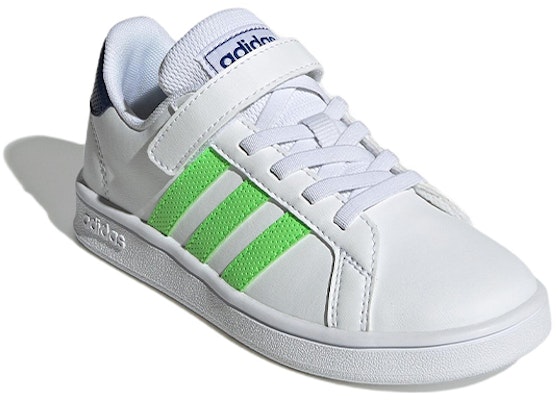 (PS) 아디다스 그랜드 코트 '클라우드 화이트/솔라 그린' GX5746 Lookbook (PS) 아디다스 그랜드 코트 '클라우드 화이트/솔라 그린' GX5746