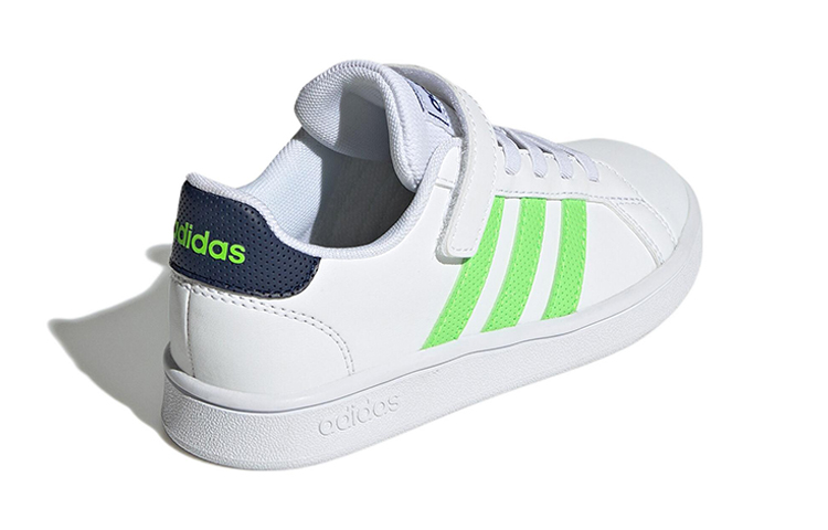 Shop (PS) 아디다스 그랜드 코트 '클라우드 화이트/솔라 그린' GX5746