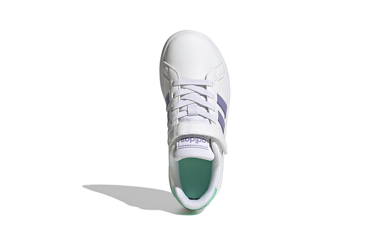 (PS) adidas Grand Court Shoes 'Cloud White Purple' 圖 5