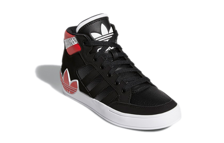 Order 大童 adidas originals Hardcourt Hi J 高筒 兒童板鞋 黑紅