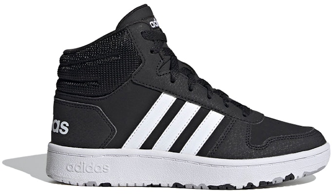 中童 adidas Hoops 2.0 Mid 中幫 兒童板鞋 黑白灰 Order 中童 adidas Hoops 2.0 Mid 中幫 兒童板鞋 黑白灰