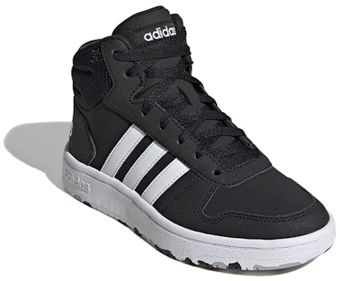 中童 adidas Hoops 2.0 Mid 中幫 兒童板鞋 黑白灰 Lookbook 中童 adidas Hoops 2.0 Mid 中幫 兒童板鞋 黑白灰