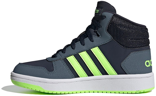 (Preschool) adidas Hoops 2.0 Mid 'Blue White Green' FW3157 Buy (Preschool) adidas Hoops 2.0 Mid 'Blue White Green' FW3157