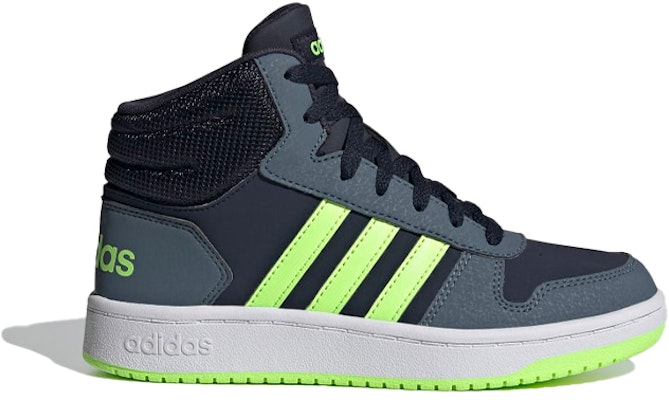 (PS) adidas Hoops 2.0 Mid 'Biru Putih Hijau' FW3157 Order (PS) adidas Hoops 2.0 Mid 'Biru Putih Hijau' FW3157