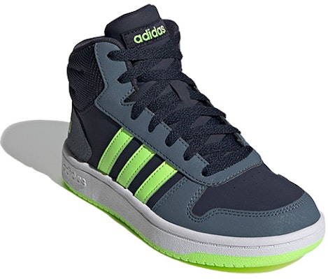 (PS) adidas Hoops 2.0 Mid 'Biru Putih Hijau' FW3157 Lookbook (PS) adidas Hoops 2.0 Mid 'Biru Putih Hijau' FW3157
