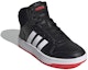 Lookbook (PS) adidas Hoops 2.0 Mid J 'Negro Rojo Intenso' FY7009