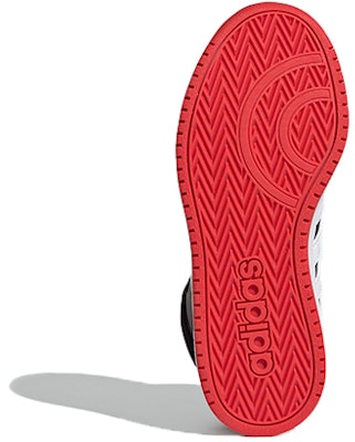 (PS) adidas Hoops 2.0 Mid J 'Negro Rojo Intenso' FY7009 Details for (PS) adidas Hoops 2.0 Mid J 'Negro Rojo Intenso' FY7009