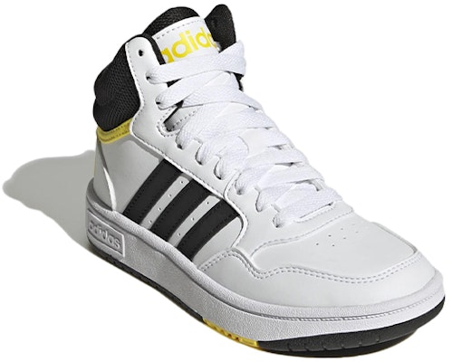 (Preschool) adidas Hoops Mid 3.0 'White Black' GZ1928 Lookbook (Preschool) adidas Hoops Mid 3.0 'White Black' GZ1928