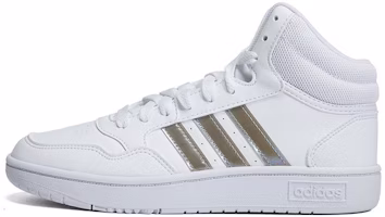 (Preschool) adidas Hoops Mid 3.0 'White Silver' HP2662 (Preschool) adidas Hoops Mid 3.0 'White Silver' HP2662