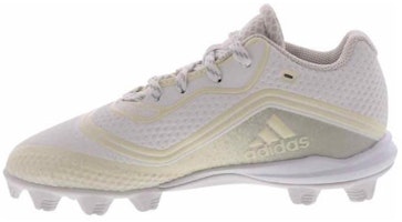 (Preschool) adidas Icon V Mid Baseball Cleats 'Cream White Metallic' G28290 (Preschool) adidas Icon V Mid Baseball Cleats 'Cream White Metallic' G28290