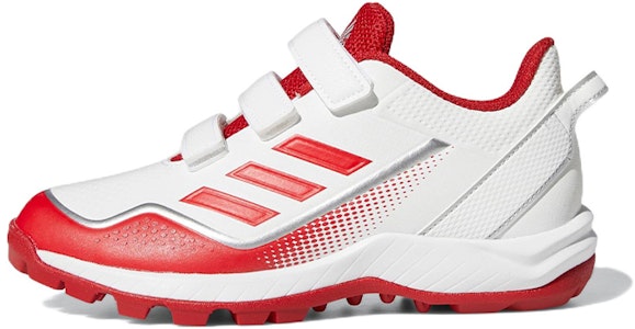 兒童 adidas Japan Trainer K 耐磨防滑棒球鞋 紅白 Buy 兒童 adidas Japan Trainer K 耐磨防滑棒球鞋 紅白