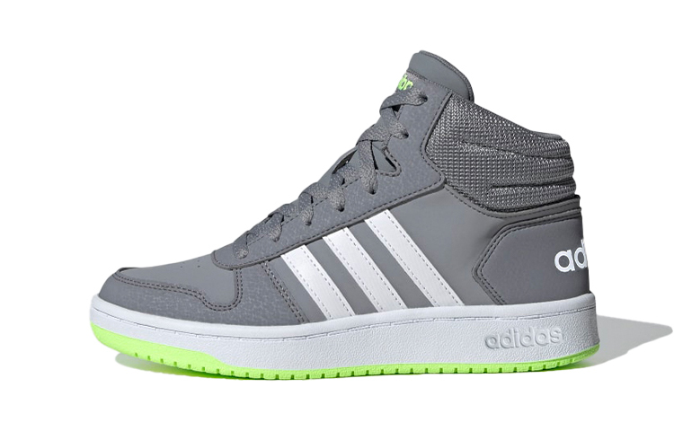 (TD) adidas neo adidas Hoops 2.0 Mid 'Grey White Green'