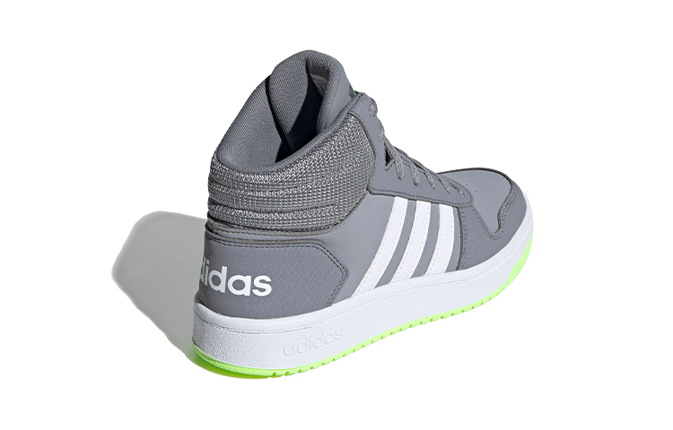 (TD) adidas neo adidas Hoops 2.0 Mid 'Grey White Green' 圖 4