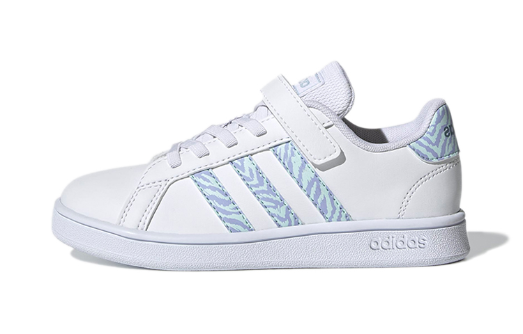 (Preschool) adidas neo Grand Court 'White Blue Purple' GW4852