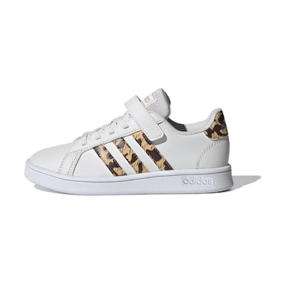 (PS) adidas neo Grand Court 'White Leopard'