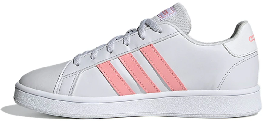 中童 adidas neo GRAND COURT 低筒 兒童板鞋 白粉 Buy 中童 adidas neo GRAND COURT 低筒 兒童板鞋 白粉