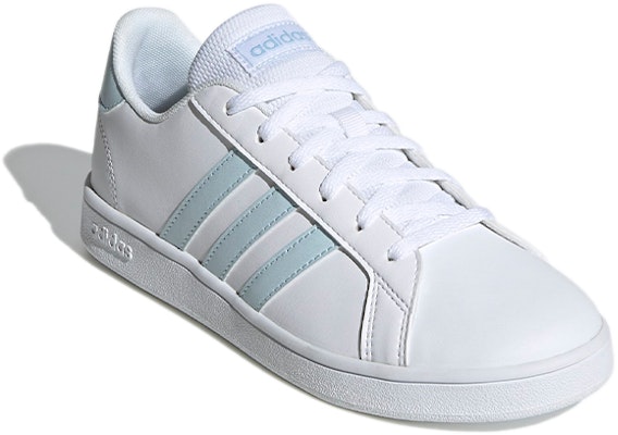 (Youth) adidas neo Grand Court J 'White Blue' EG1994 Lookbook (Youth) adidas neo Grand Court J 'White Blue' EG1994