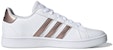 (Preschool) adidas neo Grand Court K 'White Brown' EF0101