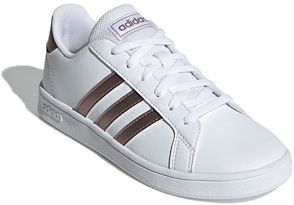 (Preschool) adidas neo Grand Court K 'White Brown' EF0101 Lookbook (Preschool) adidas neo Grand Court K 'White Brown' EF0101