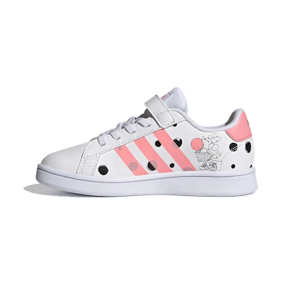 (PS) adidas neo Grand Court Shoes White/Pink/Black