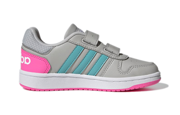 (PS) adidas neo Hoops 2.0 'Grey Blue Pink' 圖 2