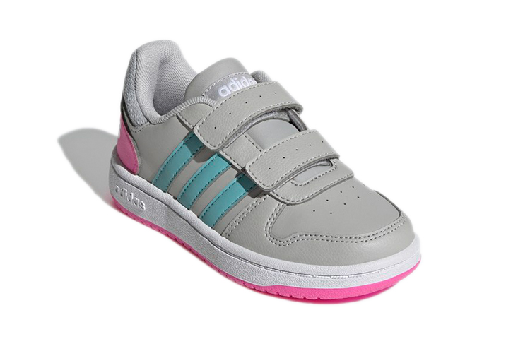 (PS) adidas neo Hoops 2.0 'Grey Blue Pink' 圖 3