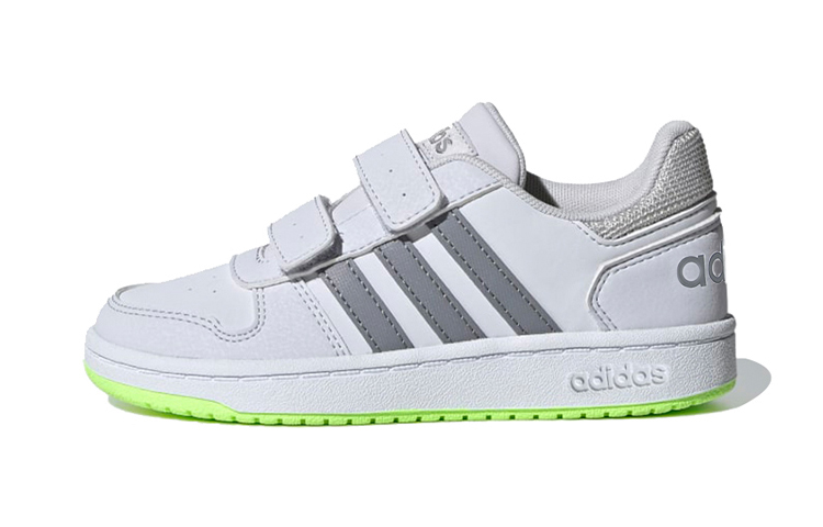(PS) adidas neo Hoops 2.0 K 'White Gray Green'
