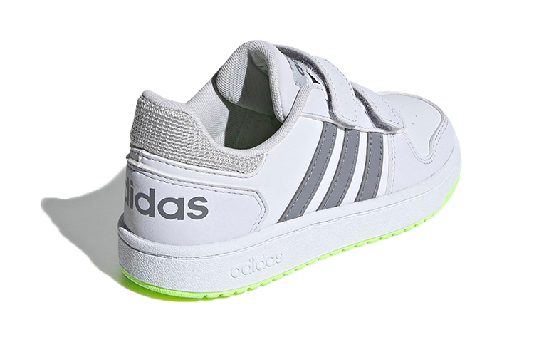 (PS) adidas neo Hoops 2.0 K 'White Gray Green' 圖 4