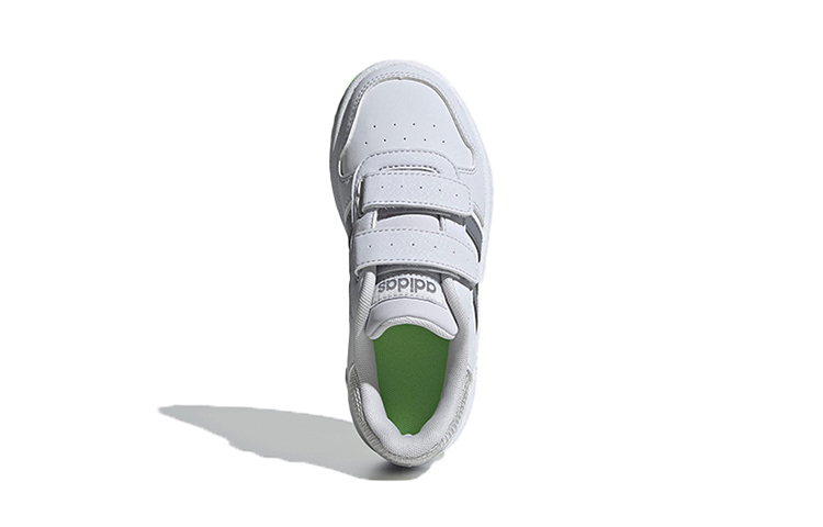 (PS) adidas neo Hoops 2.0 K 'White Gray Green' 圖 5