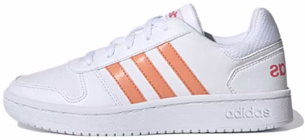 (Preschool) adidas neo Hoops 2.0 K 'White Orange' EE6721 (Preschool) adidas neo Hoops 2.0 K 'White Orange' EE6721