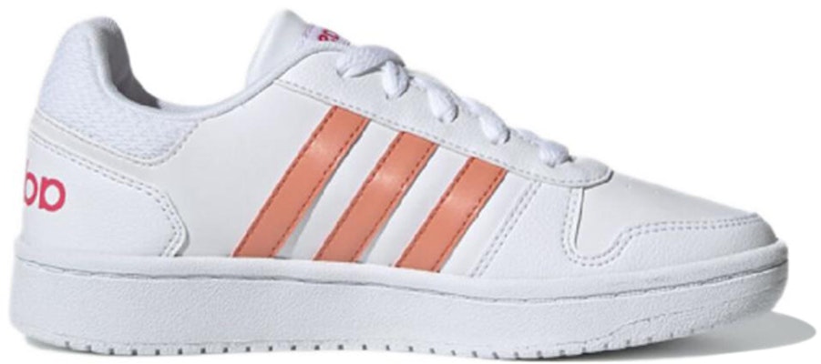 兒童 adidas neo Hoops 2.0 K 復古 耐磨 低幫 兒童板鞋 白橘 Order 兒童 adidas neo Hoops 2.0 K 復古 耐磨 低幫 兒童板鞋 白橘