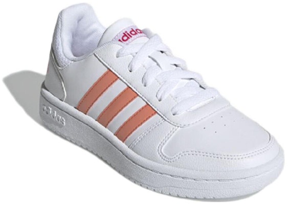兒童 adidas neo Hoops 2.0 K 復古 耐磨 低幫 兒童板鞋 白橘 Lookbook 兒童 adidas neo Hoops 2.0 K 復古 耐磨 低幫 兒童板鞋 白橘