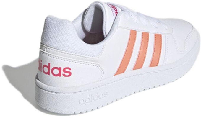 兒童 adidas neo Hoops 2.0 K 復古 耐磨 低幫 兒童板鞋 白橘 Shop 兒童 adidas neo Hoops 2.0 K 復古 耐磨 低幫 兒童板鞋 白橘