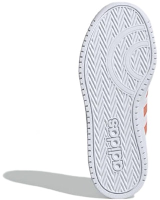 兒童 adidas neo Hoops 2.0 K 復古 耐磨 低幫 兒童板鞋 白橘 Details for 兒童 adidas neo Hoops 2.0 K 復古 耐磨 低幫 兒童板鞋 白橘