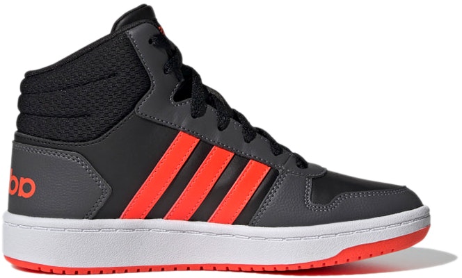 (PS) adidas neo Hoops 2.0 Mid 'Hitam Merah' GZ7768 Order (PS) adidas neo Hoops 2.0 Mid 'Hitam Merah' GZ7768
