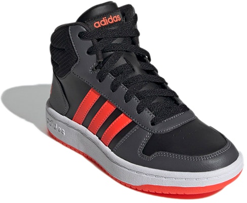 (PS) adidas neo Hoops 2.0 Mid 'Hitam Merah' GZ7768 Lookbook (PS) adidas neo Hoops 2.0 Mid 'Hitam Merah' GZ7768