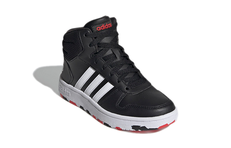 (PS) adidas NEO Hoops 2.0 Mid 'Black White' 圖 3