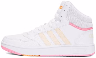 (Preschool) adidas neo Hoops Mid 3.0 K 'White Pink' HP6158 (Preschool) adidas neo Hoops Mid 3.0 K 'White Pink' HP6158