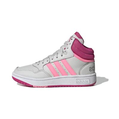 (PS) adidas neo Hoops Mid K 'Grey Pink'