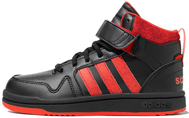 preschool-adidas-neo-postmove-mid-shoes-black-red-ie-4245