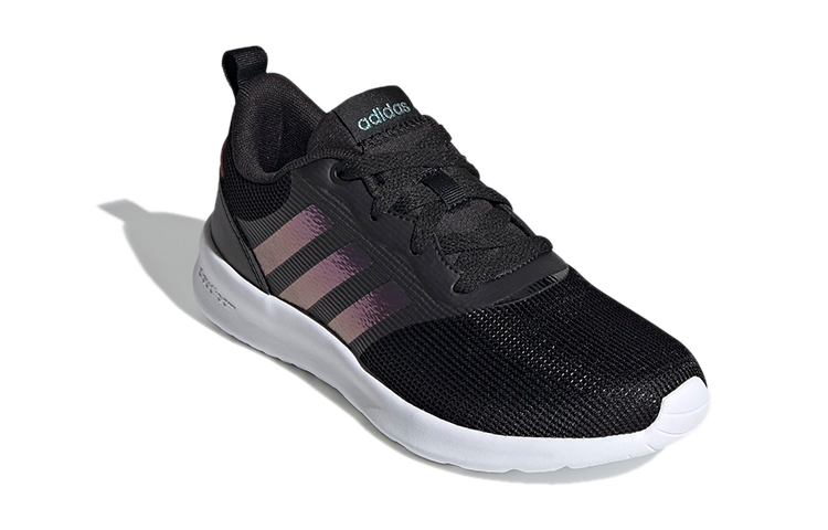 Lookbook 中童 adidas neo Qt Racer 2.0 低筒 兒童跑步鞋 黑
