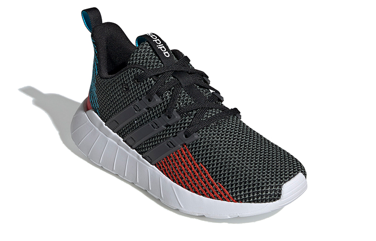 (Youth) adidas neo Questar Flow K 'Black Blue Red' 圖 3