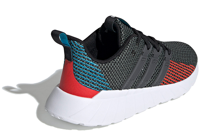 (Youth) adidas neo Questar Flow K 'Black Blue Red' 圖 4