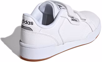 Shop 中童 adidas neo Roguera 低筒 兒童滑板鞋 白黑棕