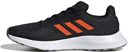 (Youth) adidas neo Runfalcon 2.0 K 'Black Orange' FY9500 (Youth) adidas neo Runfalcon 2.0 K 'Black Orange' FY9500