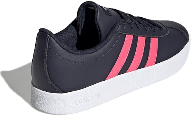 中童 adidas neo VL Court 2.0 低筒 兒童板鞋 黑粉 Shop 中童 adidas neo VL Court 2.0 低筒 兒童板鞋 黑粉