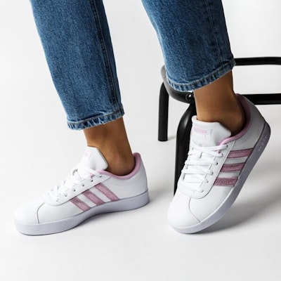 (Youth) adidas neo Vl Court K 'White Purple' FY8904 Sizing (Youth) adidas neo Vl Court K 'White Purple' FY8904